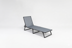 Bosphorus Folding Sun Lounger, Anthracite frame, Jeans sling [Anthracite / Jeans]