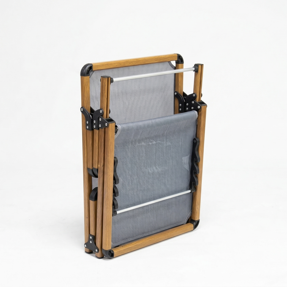 Bosphorus Folding Sun Lounger, Teak frame, Jeans sling [Teak / Jeans]
