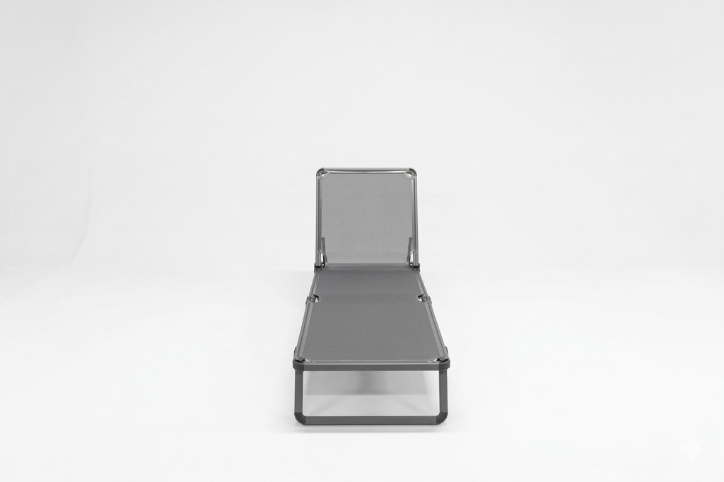 Bosphorus Folding Sun Lounger, Anthracite frame, Anthracite sling [Anthracite / Anthracite]