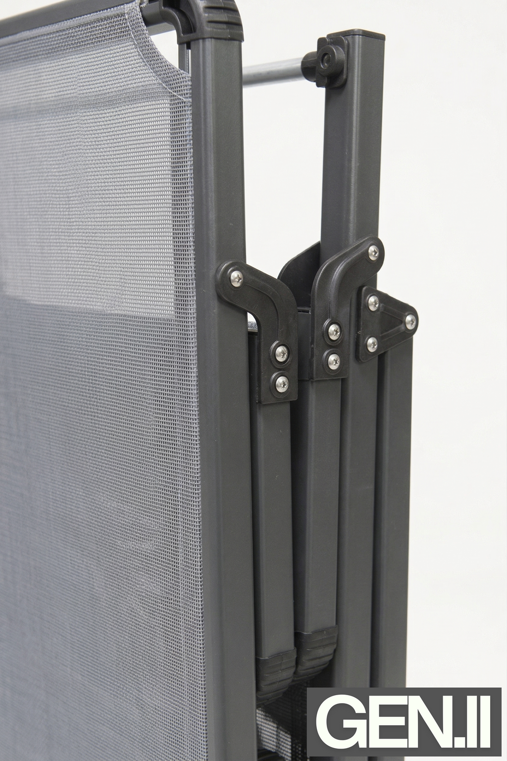 Bosphorus Folding Sun Lounger, Anthracite frame, Jeans sling [Anthracite / Jeans]
