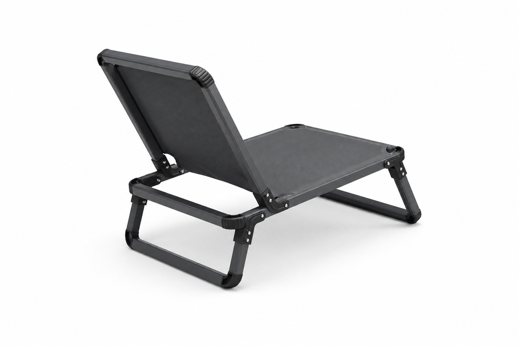 ChillGo Folding Lounge Chair, Anthracite frame, Anthracite sling [Anthracite / Anthracite]