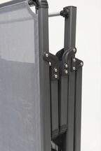 Bosphorus Folding Sun Lounger, Anthracite frame, Jeans sling [Anthracite / Jeans]