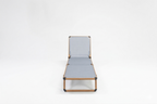 Bosphorus Folding Sun Lounger, Teak frame, Jeans sling [Teak / Jeans]